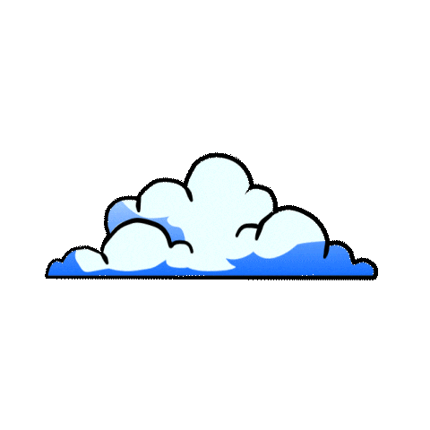 Cloud Wolke Sticker by startgmbh