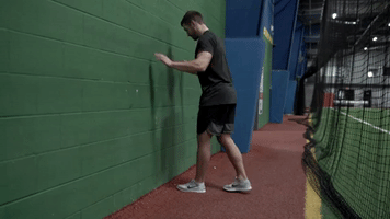 knee to wall ankle mobilization GIF by Hockey Training