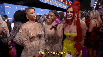 justina valentine chloe and halle GIF by 2018 MTV Video Music Awards