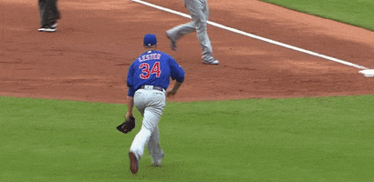 throw to first jon lester GIF by MLB