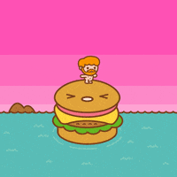 Burger Bounce GIF by 100% Soft