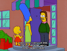 answering the simpsons GIF
