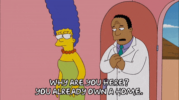 marge simpson pink walls GIF