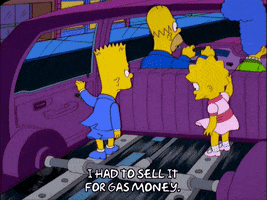 Driving Lisa Simpson GIF by The Simpsons