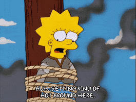 lisa simpson fire GIF