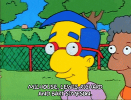 Season 1 Milhouse Van Housten GIF by The Simpsons