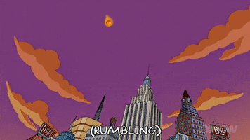 Episode 7 Asteroid GIF by The Simpsons