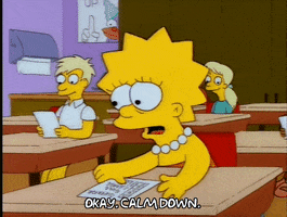 Calm Down Season 4 GIF by The Simpsons
