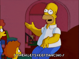 homer simpson dancing GIF