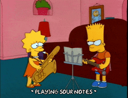 lisa simpson listening to music