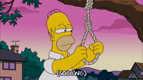 Sad Homer Simpson GIF - Find & Share on GIPHY