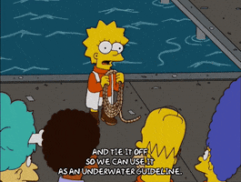 Lisa Simpson Water GIF by The Simpsons