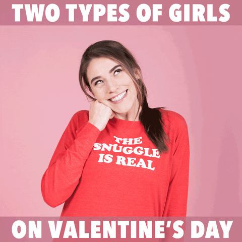 valentines day girls GIF by TipsyElves.com