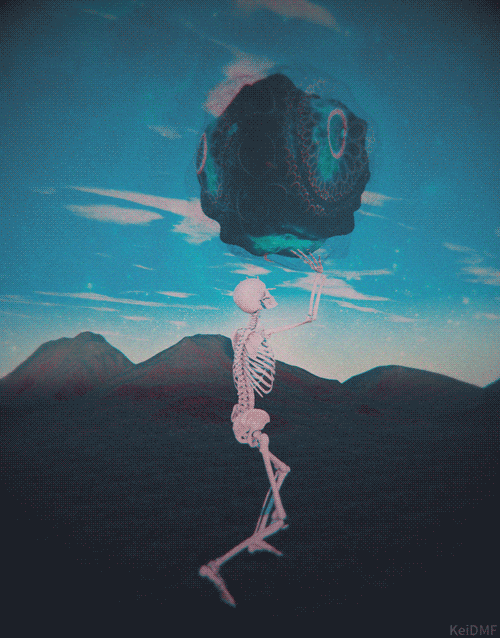 skeleton GIF by KeiDMF