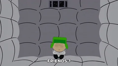 kyle broflovski friends GIF by South Park