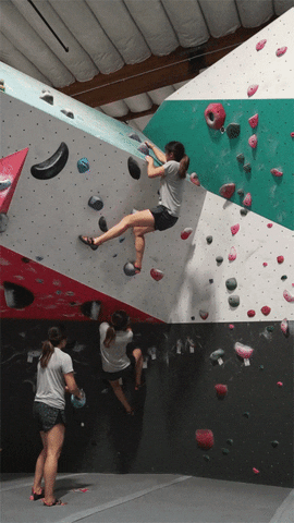 Rock Climbing Bouldering GIF by Melly Lee