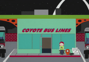 kenny mccormick coyote GIF by South Park 
