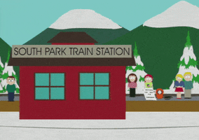 train station day GIF by South Park 