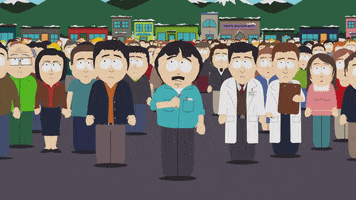 angry crowd GIF by South Park 