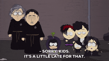 sorry goth kids GIF by South Park 