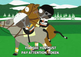 token black horse GIF by South Park 