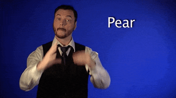 sign language pear GIF by Sign with Robert