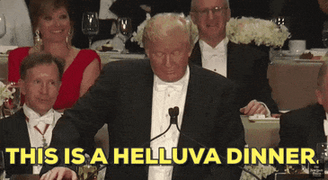 donald trump this is a helluva dinner GIF by Election 2016
