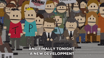 surprise announcement GIF by South Park 