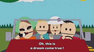 friends driving GIF by South Park 