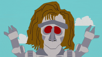 robot rocking head GIF by South Park 