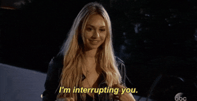 interrupting episode 2 GIF by The Bachelor