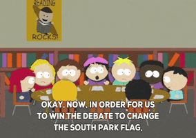 butters stotch flag GIF by South Park 