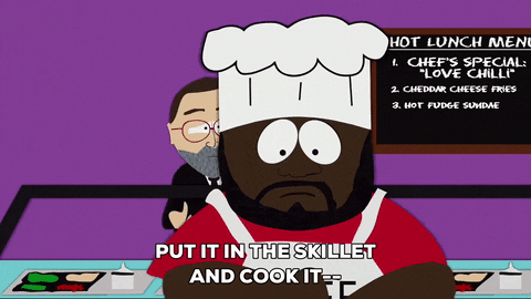 chef cooking GIF by South Park