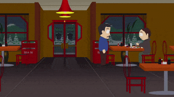 table chairs GIF by South Park 