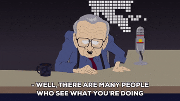 talking larry king GIF by South Park 