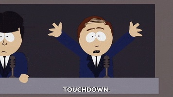 touchdown celebrate GIF by South Park 
