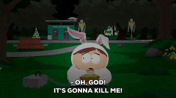 scared eric cartman GIF by South Park 