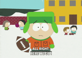 kyle broflovski football GIF by South Park 
