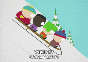 sledding eric cartman GIF by South Park 