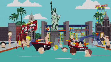 statue of liberty running GIF by South Park 