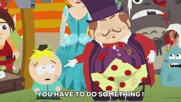 yell butters stotch GIF by South Park 
