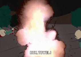 explosion cut in half GIF by South Park 