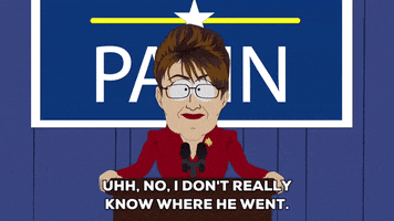 leaving sarah palin GIF by South Park 
