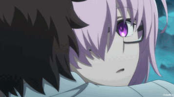 KuroGxbo mash kyrielight fate/grand order-first order fujimaru ritsuka GIF