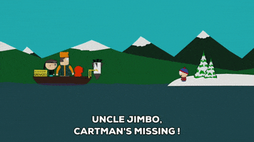 boat swimming GIF by South Park 