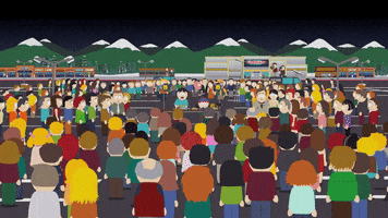 crowd randy marsh GIF by South Park 
