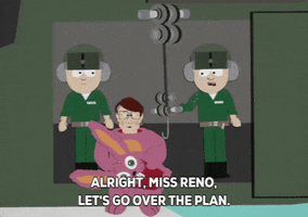 janet reno bunny suit GIF by South Park 