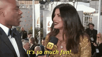 Golden Globes Fun GIF by Entertainment Tonight