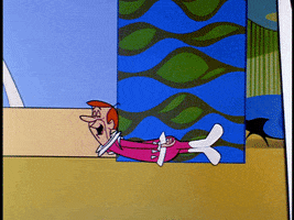 Flying George Jetson GIF