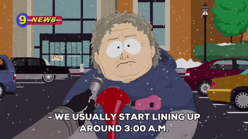 black friday interview GIF by South Park 